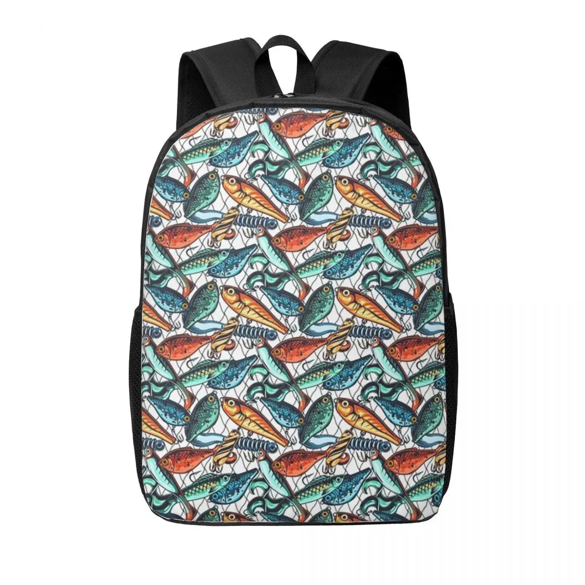 ذهب الصيد إغراء وشبكة السمك نمط امرأة حقائب الظهر بنين بنات الكتب الأطفال الحقائب المدرسية المحمولة حقيبة الظهر حقيبة كتف