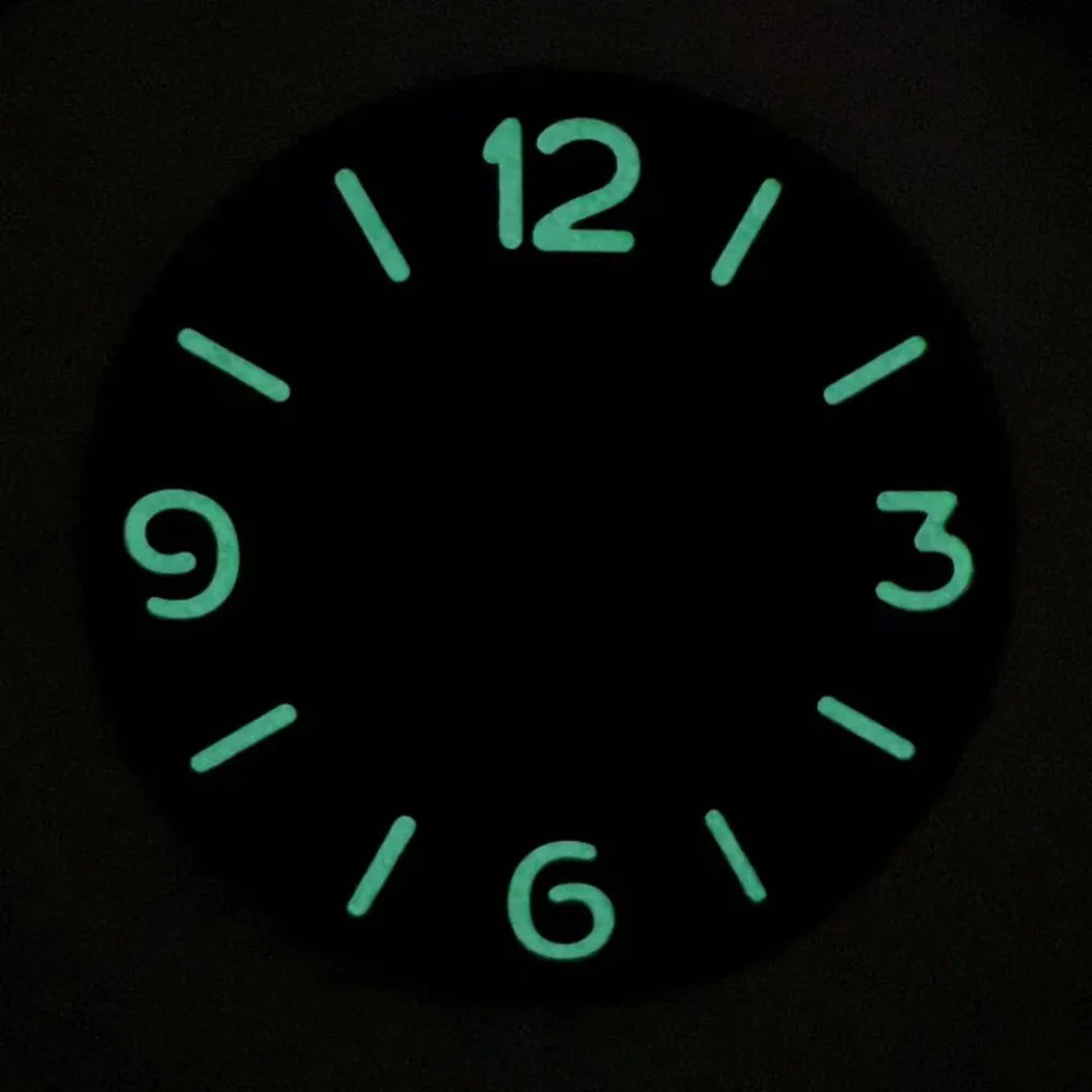 New 38.9mm Arabic Green Lume Watch Dial for ETA6497/ST3600 Automatic Movement Mod Accessory - Image 3