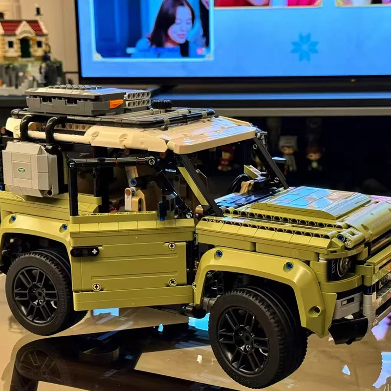 Juego de bloques de construcción de automóviles clásicos Defender todoterreno técnico, 2573 Uds., modelo MOC, vehículo de juguete, ladrillos para niños, regalo para adultos