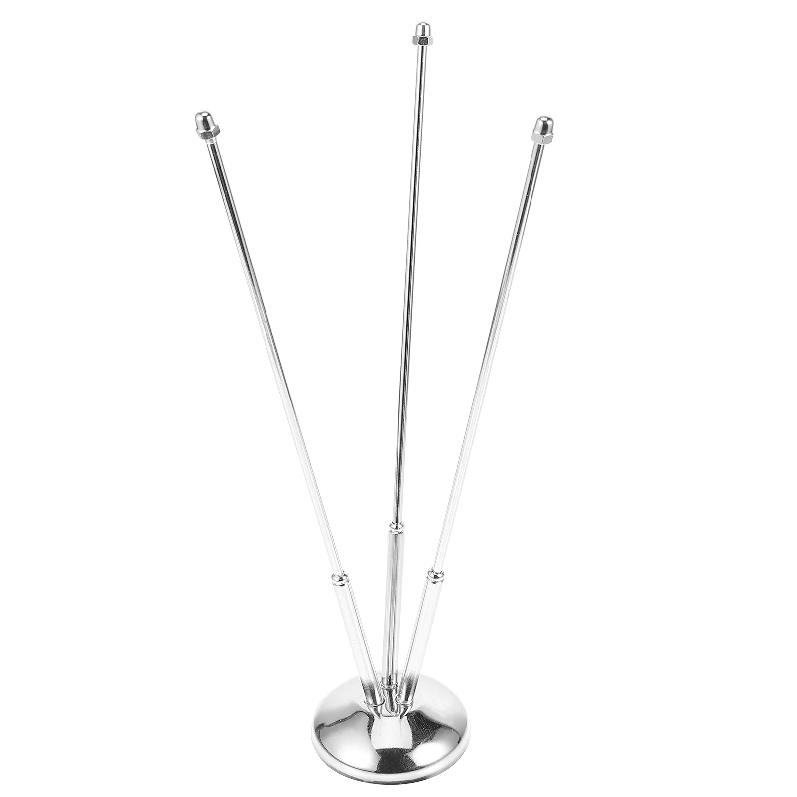 Table Flag Pole Metal Holder Sturdy Flagpoles Fixator Practical for Car Display Bracket Small Stand Home Americans Flags