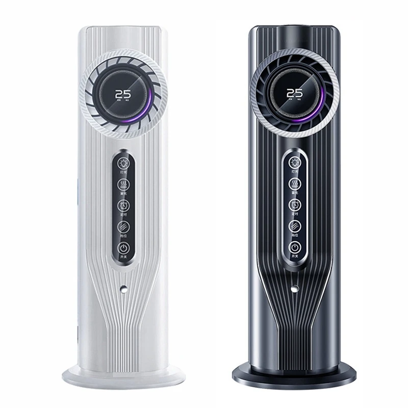 Ventilatore a torre per camera da letto Ventola di raffreddamento ad acqua USB silenziosa Umidificazione a nebbia d'acqua portatile Ventola di raffreddamento ad acqua Dispositivo di raffreddamento dell'aria da tavolo Bianco
