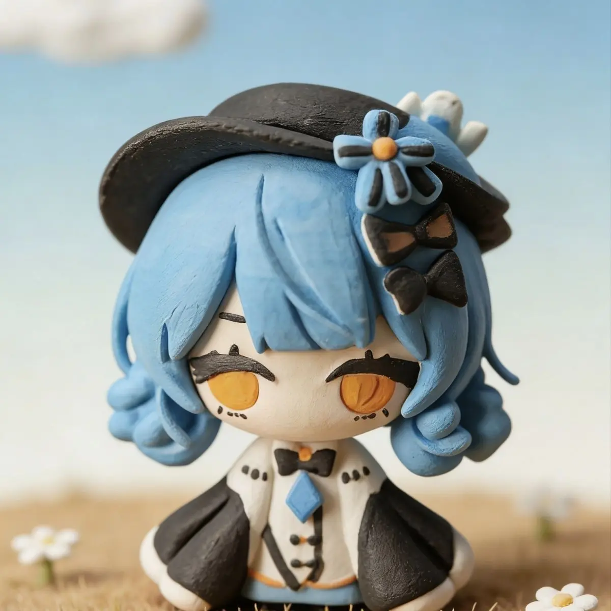 Jeu Magical Girl Witch Trial Hikami Meruru ‌   Figurine de cosplay imprimée en 3D, 10 cm, ornement de bureau, jeu de rôle, cadeau d'anniversaire
