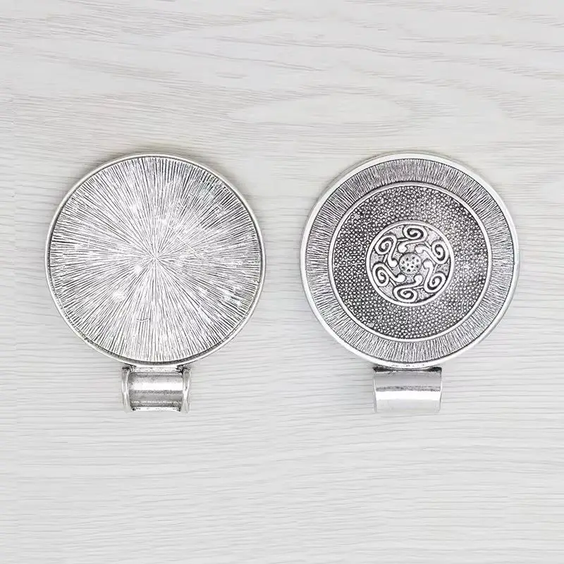 2 x Tibetan Silver Boho Bohemian Large Round Medallion Charms Pendants For Necklace Jewelry Making Findings 76x62mm