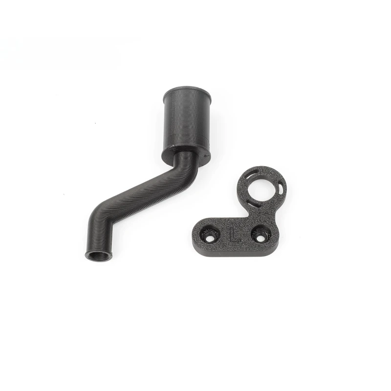 1 conjunto de tubos de escape retrô de plástico simulado para carro crawler 1/8 RC MJX H8H acessórios