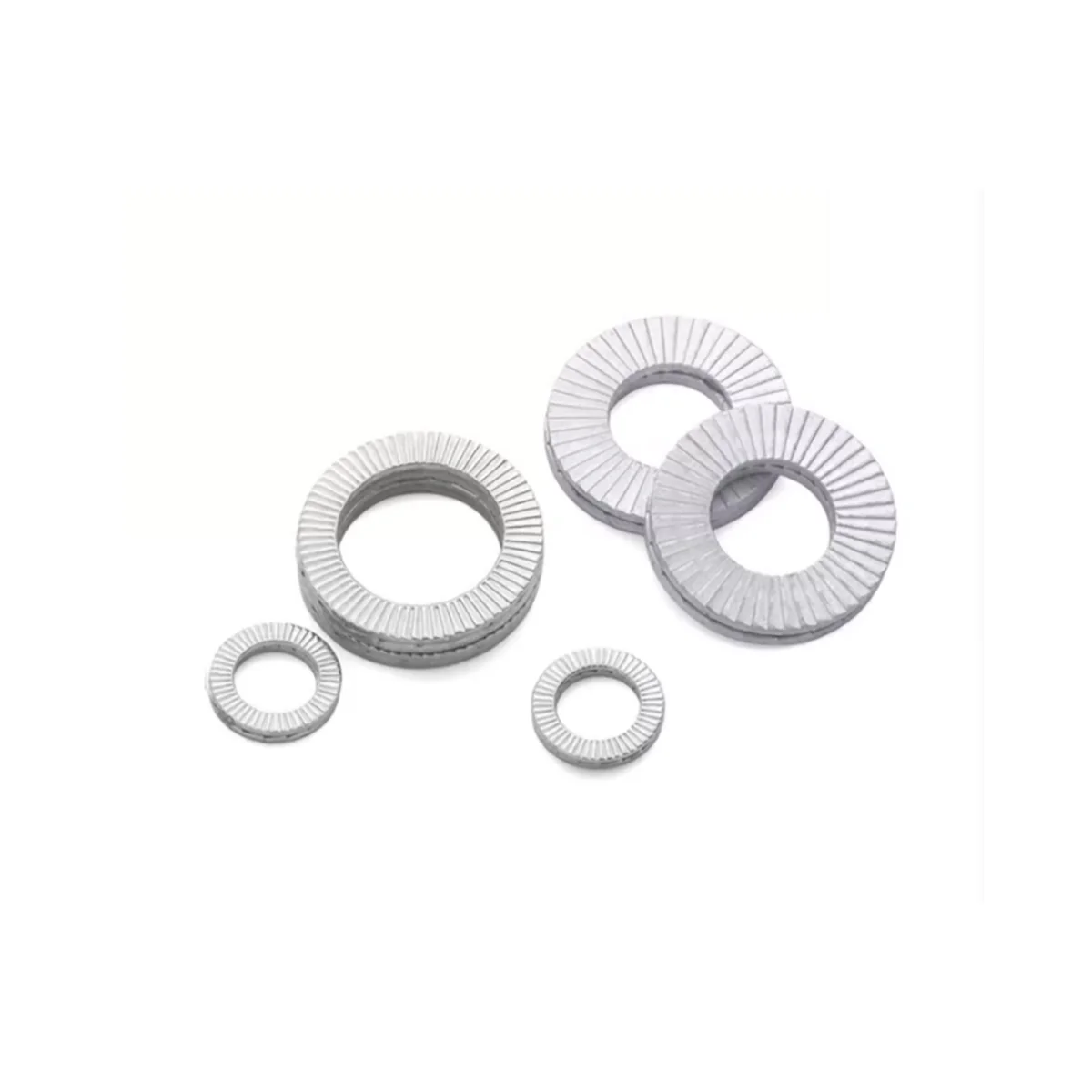 304 Stainless Steel Double Layer Oversized Self-Locking Tooth Lock Washer