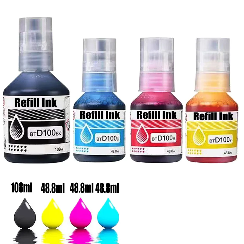 

Чернила для заправки BTD100 для Brother DCP T230 T236 T238 T430W T435W T436W T439W T536W T730W T735W T830DW T835DW MFC-T930DW