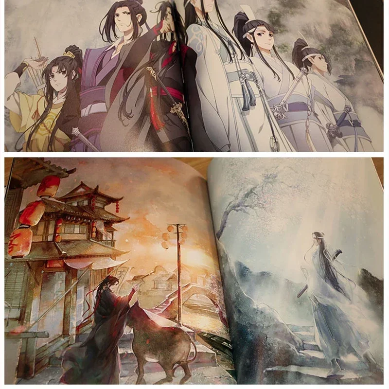

Mo Dao Zu Shi Аниме Art Picture Book Grandmaster of Demonic Wei Wuxian Lan Wangji Книга для рисования Коллекция для культивирования Подарок для фанатов