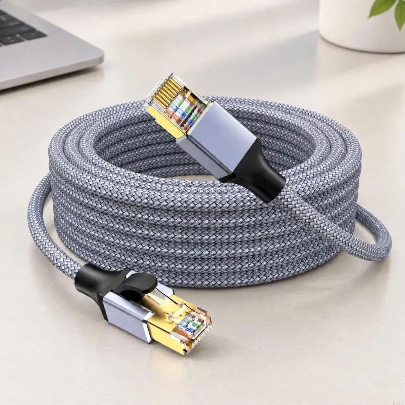 Gigabit Cat6 Ethernet Cord with RJ45 Male Ends for Home, Office, Structured Cabling, and Device Installation Tasks K1KF