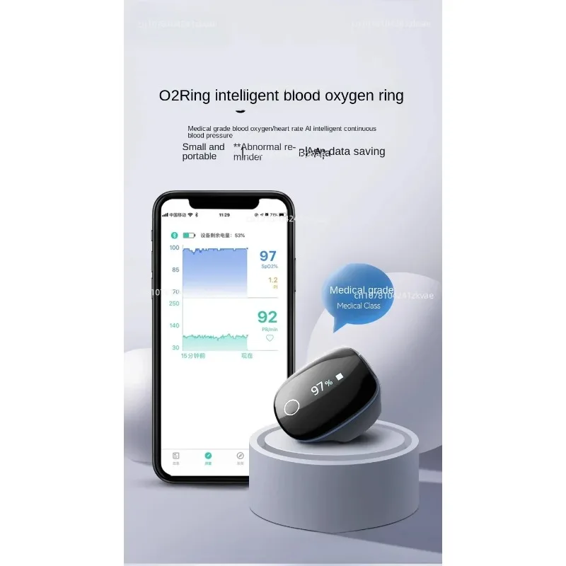 Wellue O2ring Heren Slimme Ringen Slaap Tracker Slimme Ring Hartslag Slimme Ring Slaap Monitoring