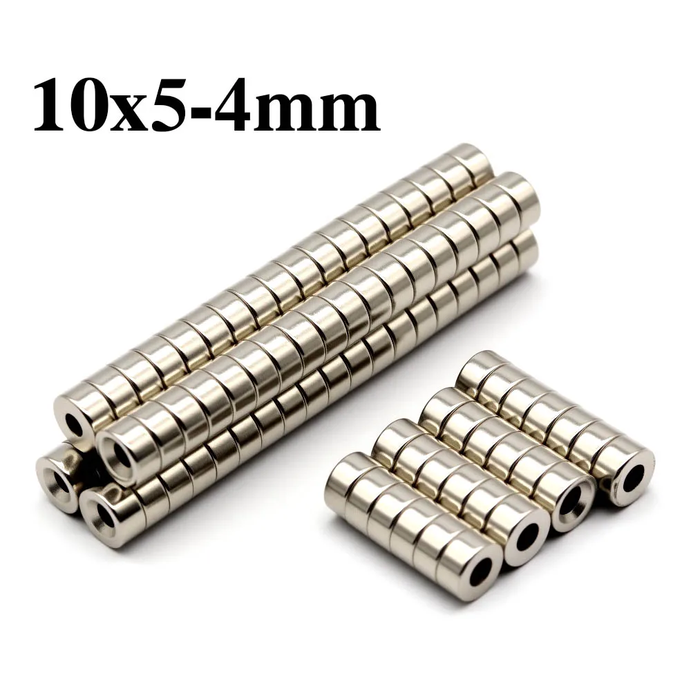 

10x5-4mm Super Powerful Round With Holes Magnet Neodymium Magnet NdfeB N35 Strong Permanent Magnetic imanes Refrigerator Magnet