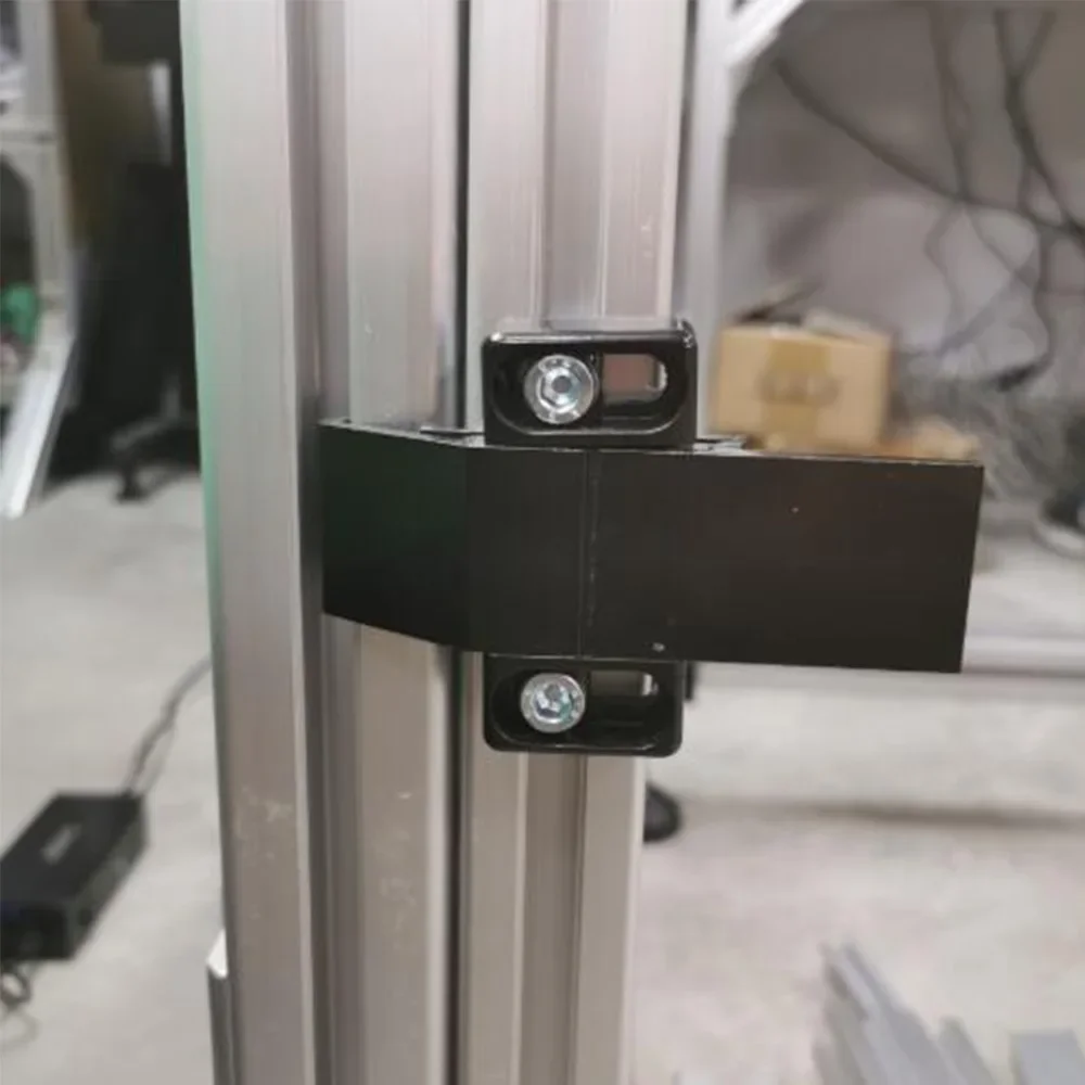 1PC Black Aluminum Alloy Door Hasp Lock Frame Fixing Accessories suitable for 3030 4040 4545 European Standard Aluminum Profile