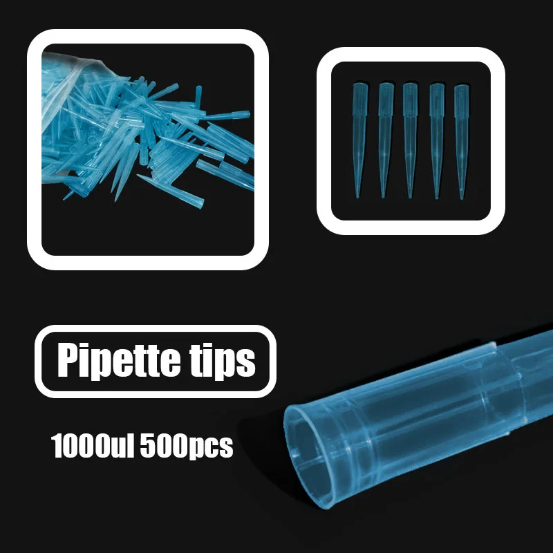 

Laboratory Pipette Tips 10ul 1ML 500PCS Autoclavable Micropipettes Plastic Pipettes School Teaching Lab Supplies