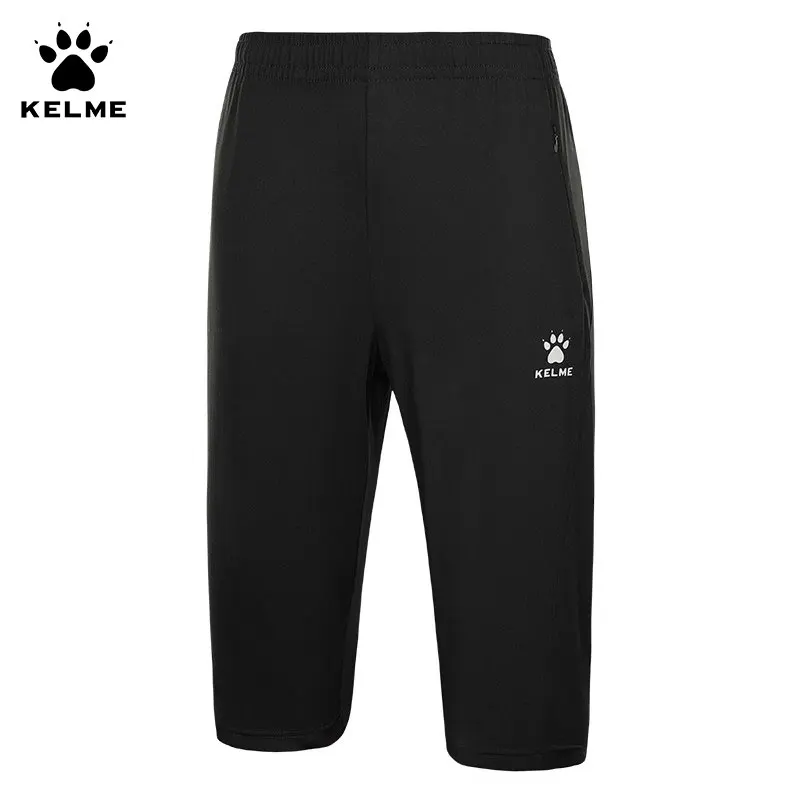 Kelme Sports Capris Męskie letnie, oddychające spodenki fitness Trening piłkarski Spodenki do biegania z lodowego jedwabiu