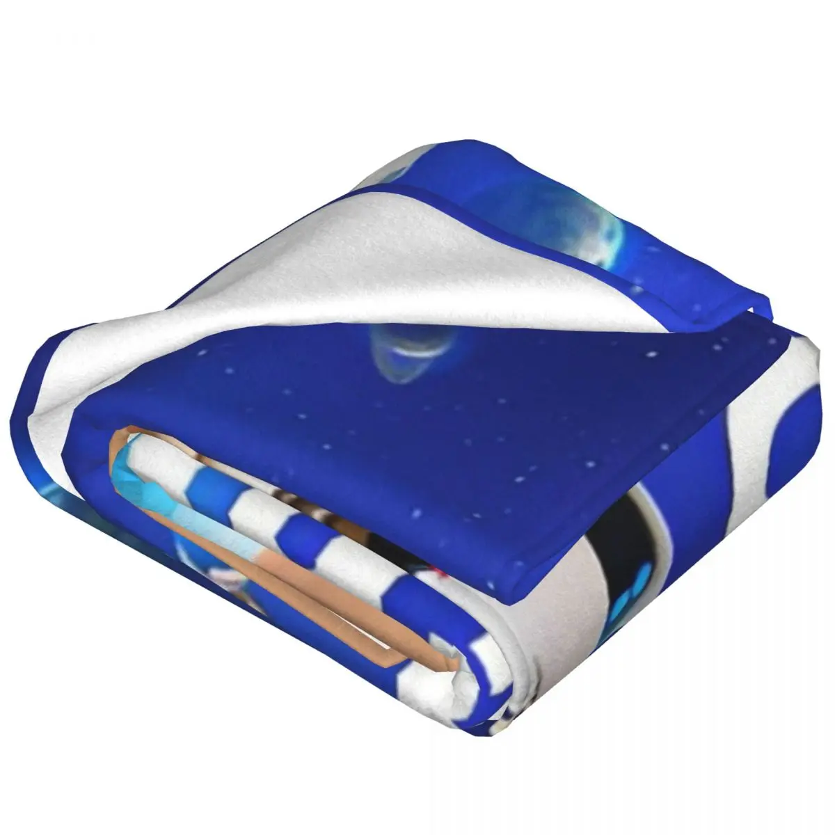 Super Warm Blanket Picnic A-ASTRO-BOT-Ps4 Switch Cartoon Bedding Throws Intelligent Game Flannel Bedspread For Outdoor Bed Cover