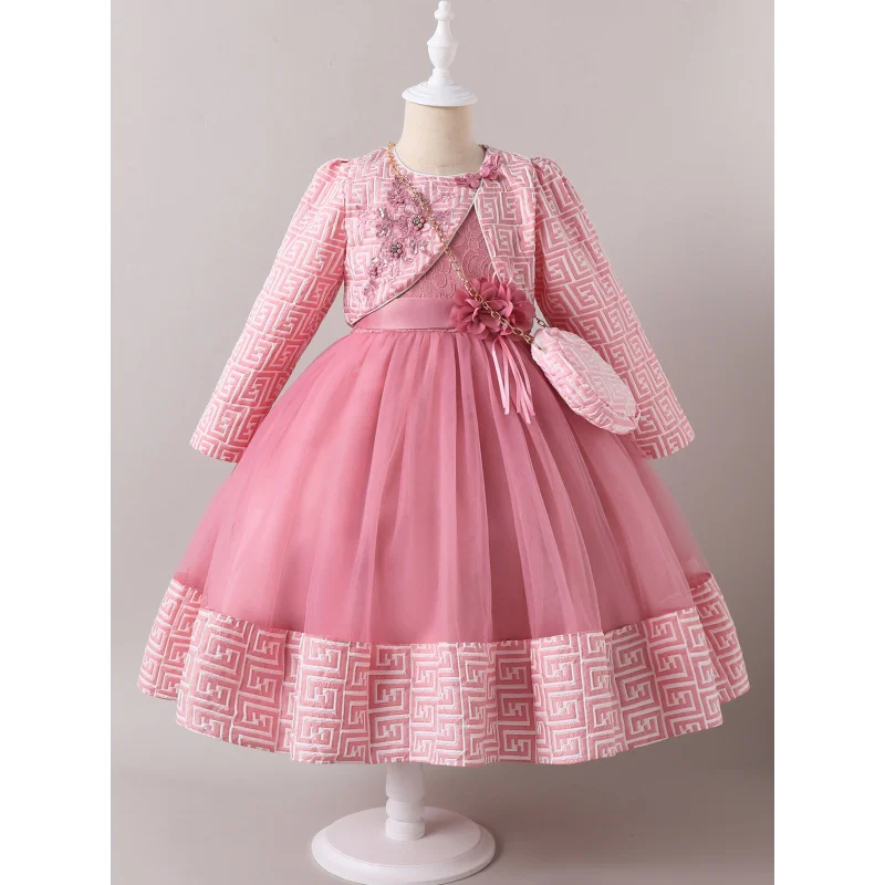 New Dress Children's Dress New Two-piece Suit Girls' Dress Light Luxury Princess Dress In Stock