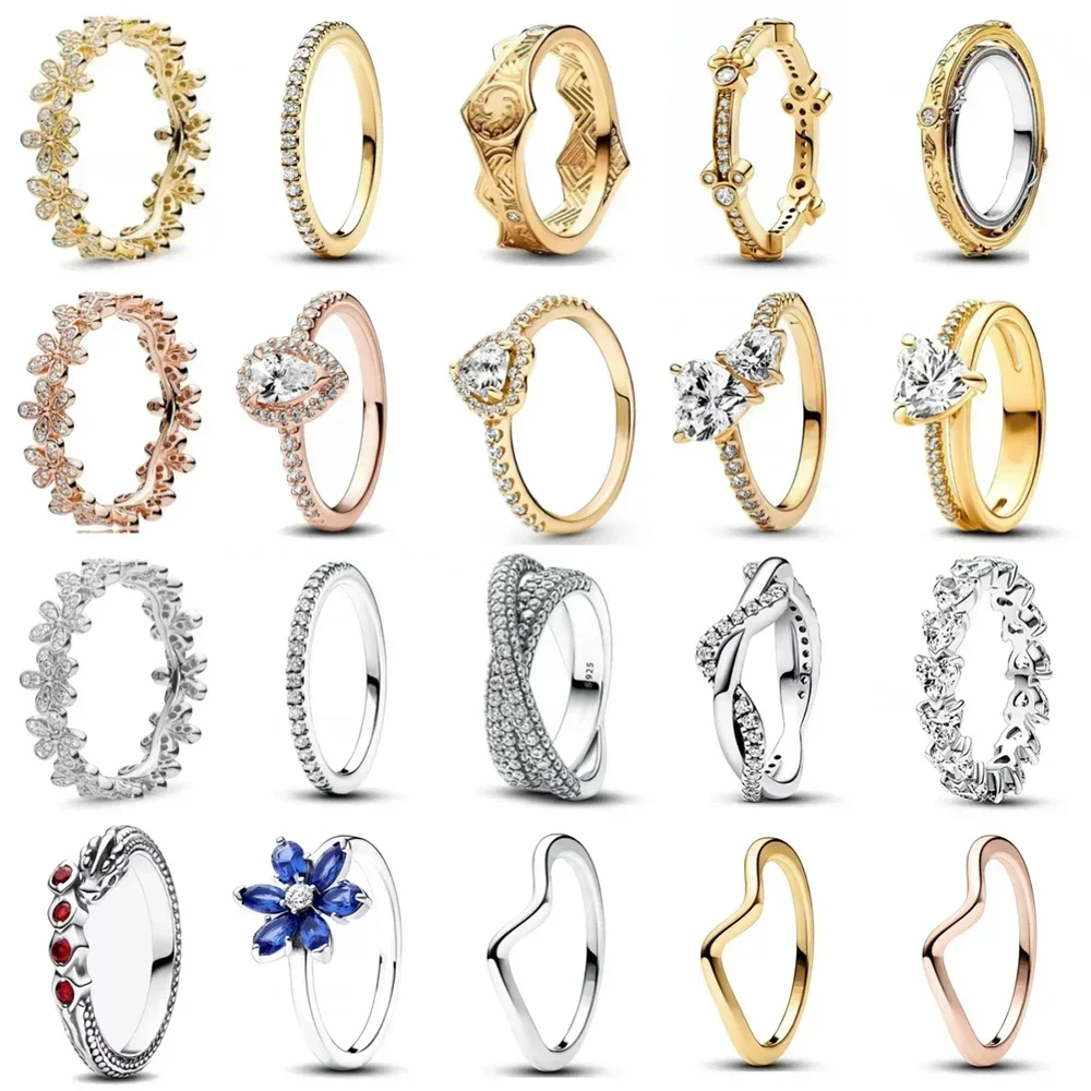 

Новинка 2024, стерлинговое серебро 925 пробы, двойное кольцо в форме сердца, полированное волнистое сердце, элегантное кольцо для женщин, ювелирные изделия