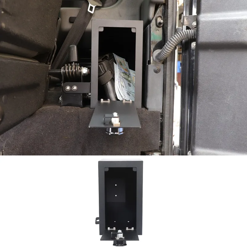 Lockable Trunk Storage Box Rear Trunk Right Side Safe Box Aluminum Alloy Secret Storage Box for Land Rover Defender 2004-2018