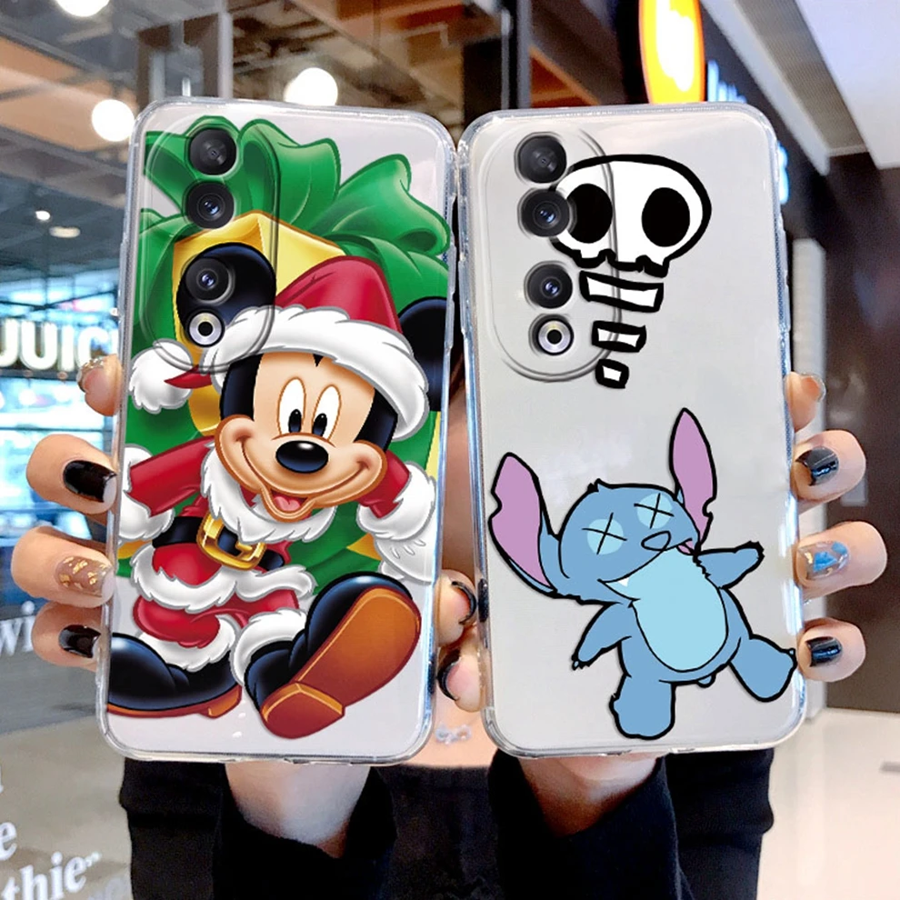 Funda For Honor 90 Lite X50i Back Cover  Coque Mickey Minnie Mouse Stitch Soft Silicone Clear Case For huawei honoe 90 Bumper