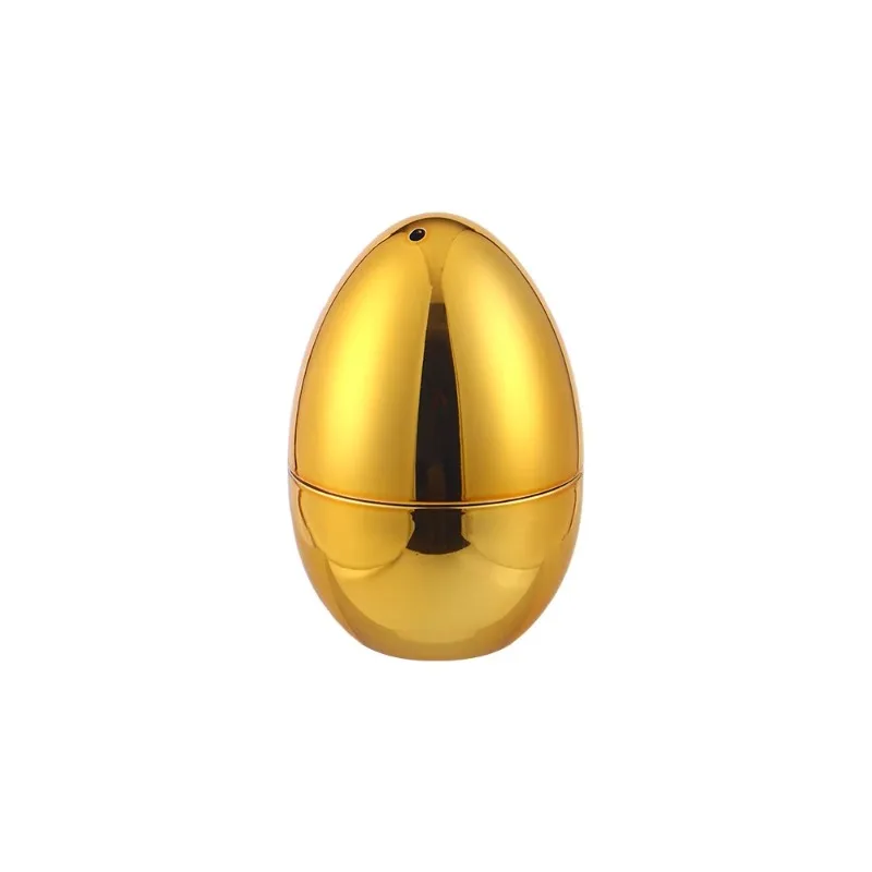 Creative Egg-shaped Toothpick Jar Electroplating Plastic Gold and Silver Toothpick Box Storage Box Ornaments Home Decoration