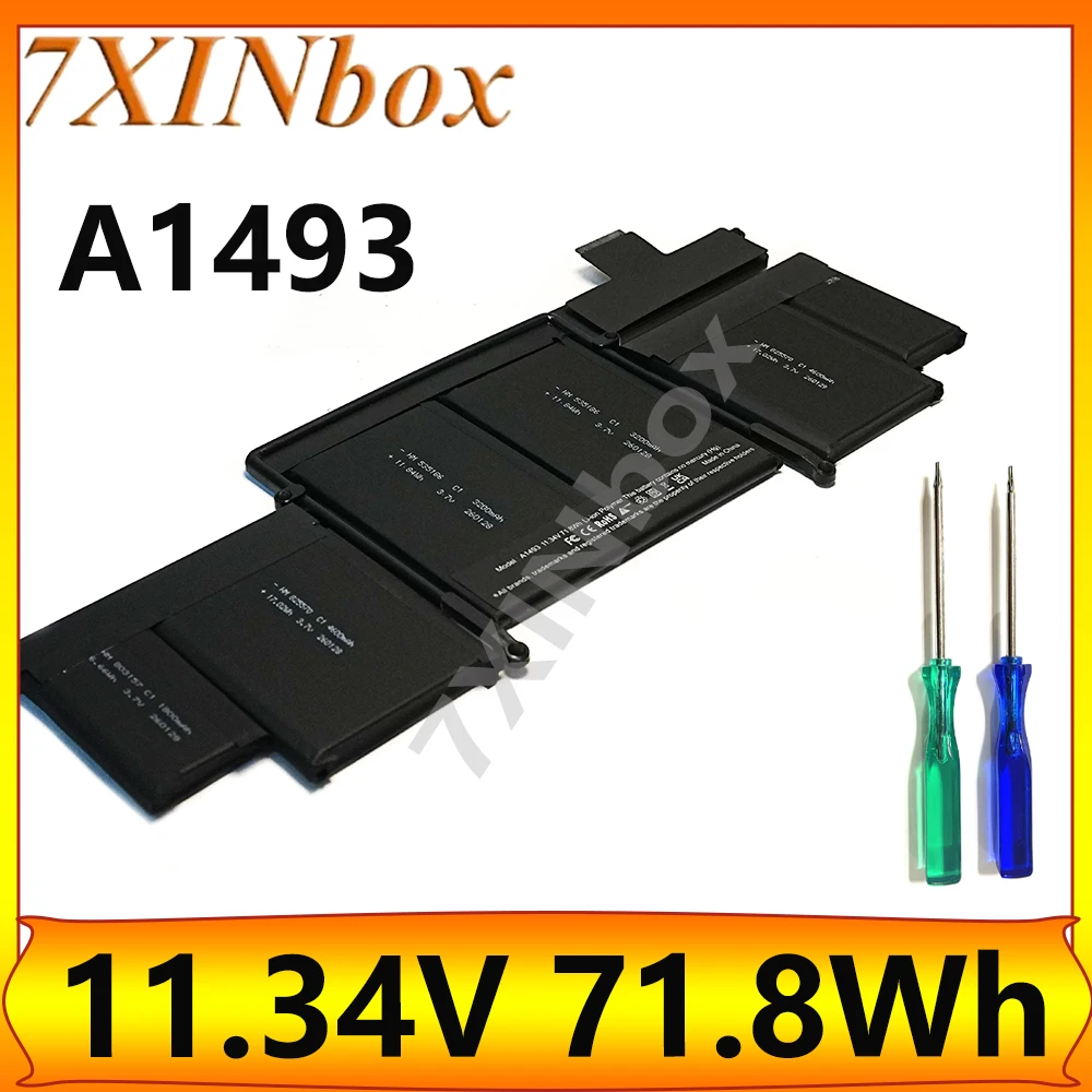 7XINbox A1493 11.34V 71.8Wh OEM Laptop Battery For Apple Macbook Pro 13