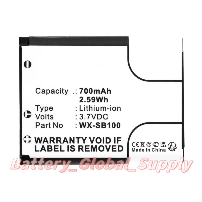 

Battery for WX-SB100 II HD3 WX-CH455 WX-ST100 3.7v 700mAh 1 PC-