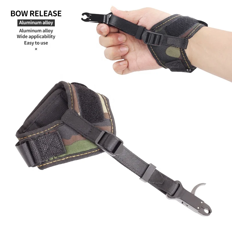 

Средство для освобождения лука, составной лук и стрелы, правая и левая рука, регулируемый ремешок на запястье, триггерный суппорт, аксессуары для стрельбы из лука, охоты