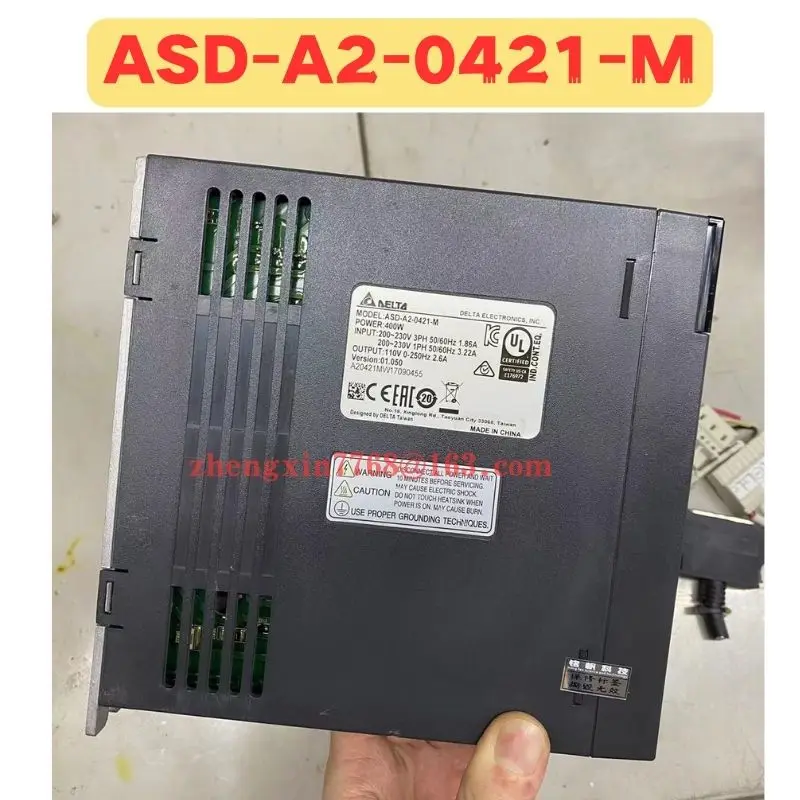 Imagem -02 - Servo Drive de Segunda Mão Asd-a20421-m Asd a2 0421 m Função Normal Testada ok