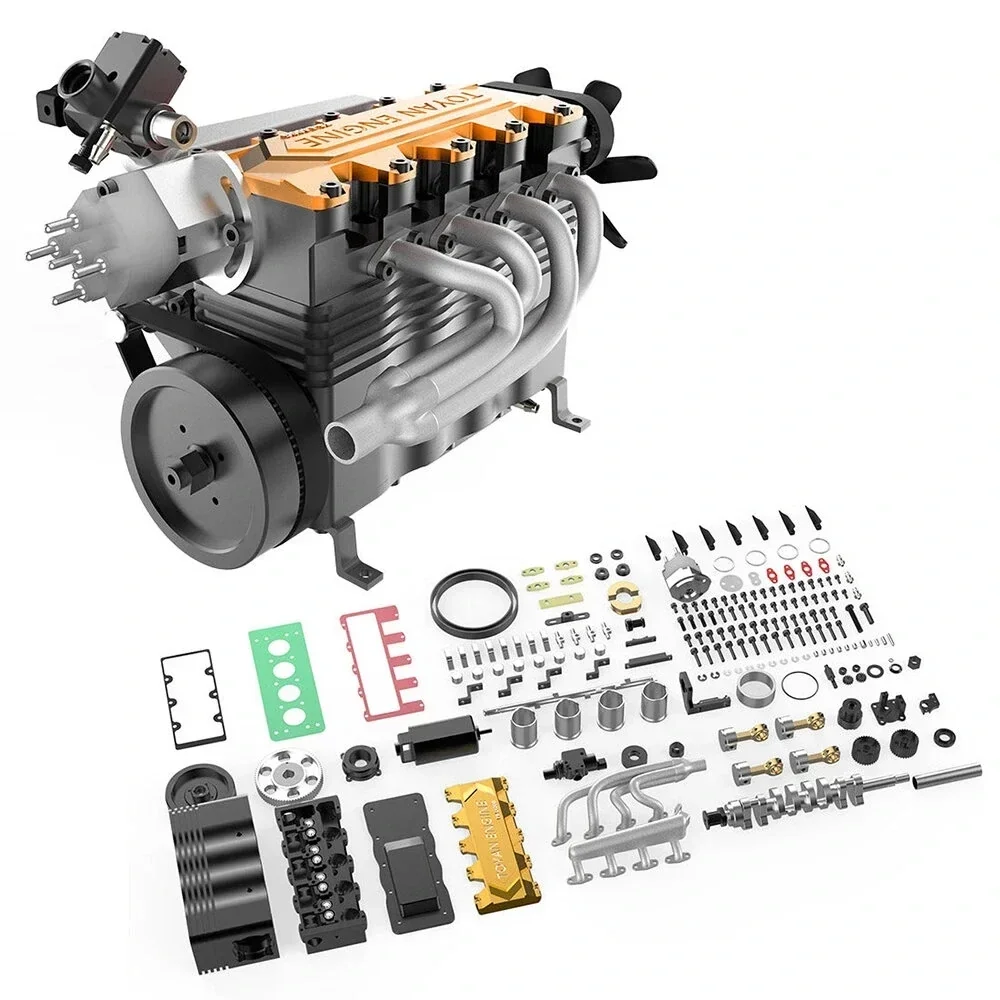 2025TOYAN FS-L400BGC 14cc Inline 4 Cylinder 4 Stroke Water-Cooled Assembly Gas Engine Model RC Model Car Ship Airplane Boats Par