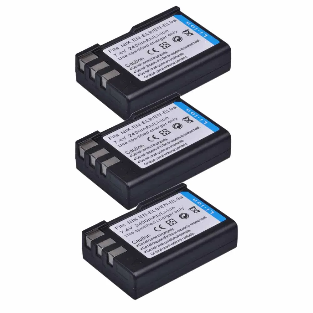 EN-EL9a EN-EL9 Battery for Nikon D5000 D3000 D60 D40x D40 Camera