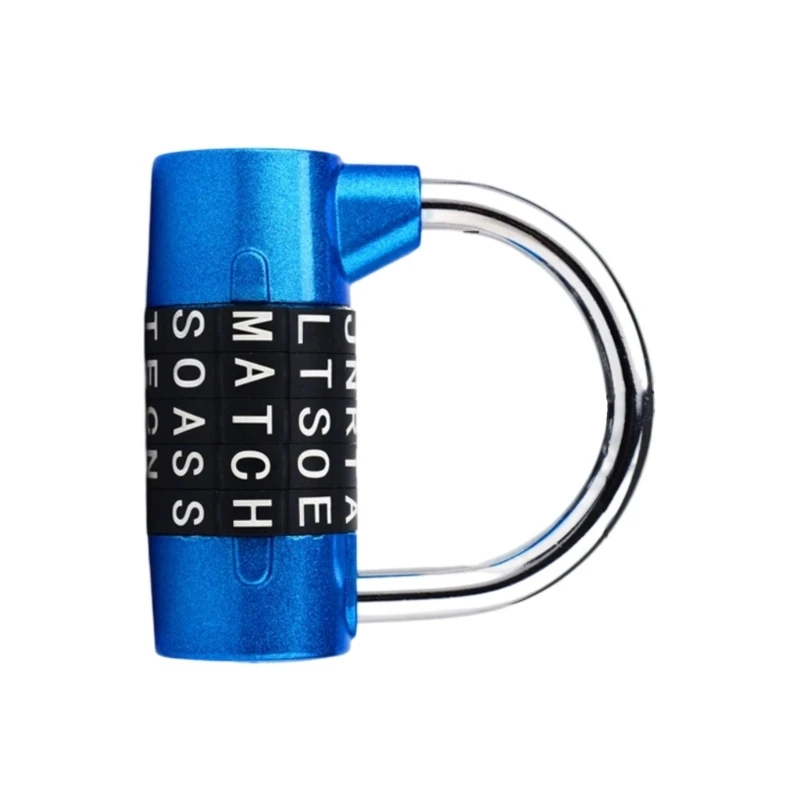 5 Letas combinação combinação combinação cadeado segurança ginásio ginásio bloqueio porta -ginástica trava senha