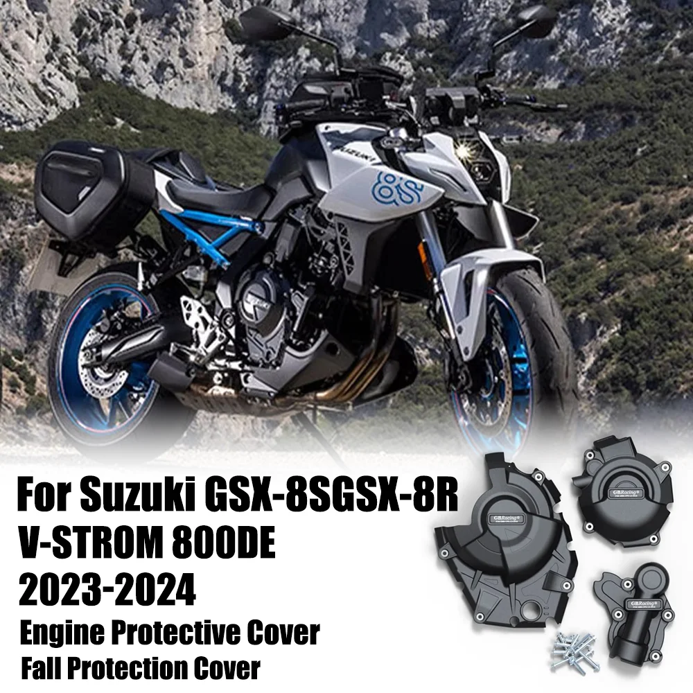 GSX-8S For Suzuki GSX-8S GSX-8R V-STROM 800DE GSX 8S 2023-2024 Engine Protective Cover Guard Protector Fall Protection Cover