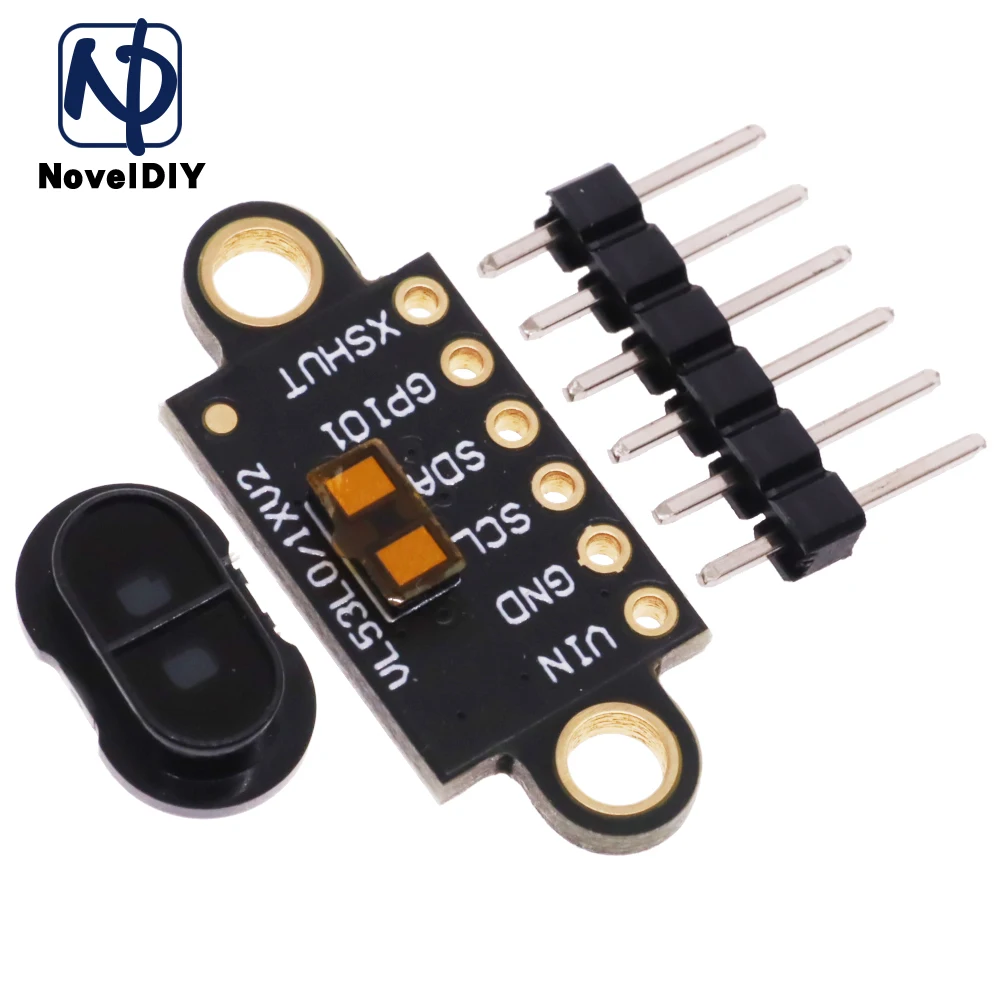 VL53L1X Laser Ranging Flight Time Sensor Module 3V-5V Distance 400cm Measurement Extension Board Module With Lid For Arduino