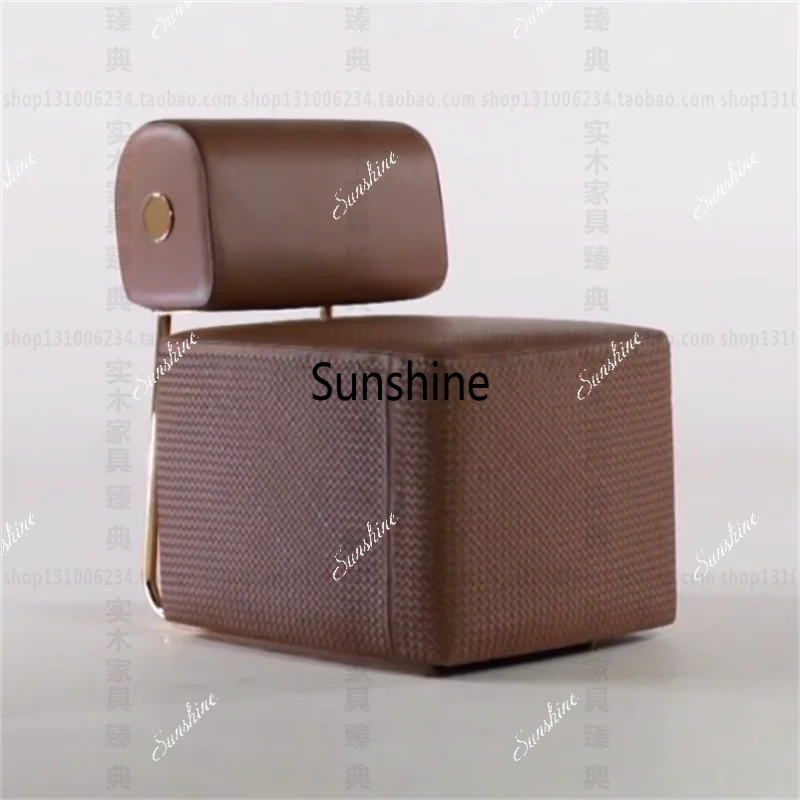 

Italian light luxury high-end living room single sofa