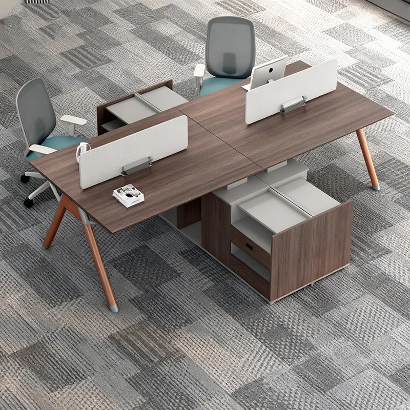Best Price Commercial Modern Wood Office Furniture Durable Fireproof Desk For Open Studio Staff