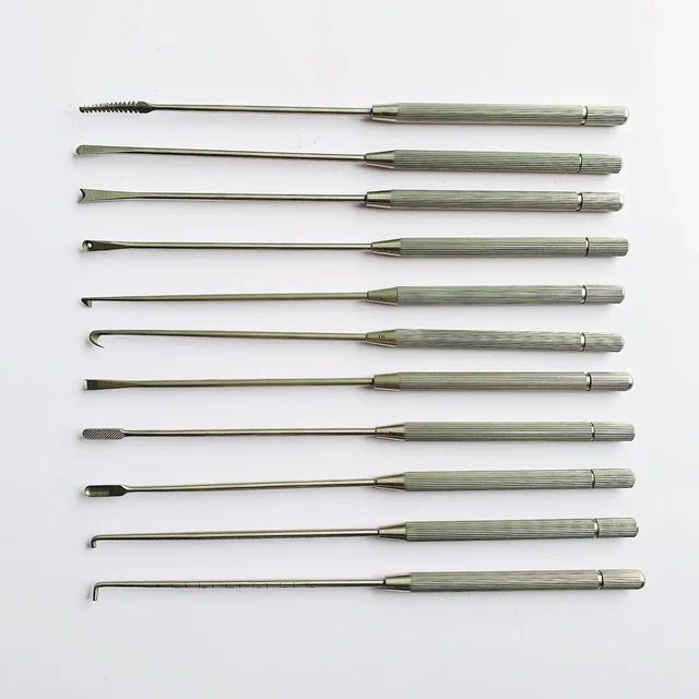Nóż tnący/różowy/odwrócony/bananowy/hakowy Curette Pilnik kostny Sonda Instrumenty do artroskopii Ortopedyczne instrumenty chirurgiczne