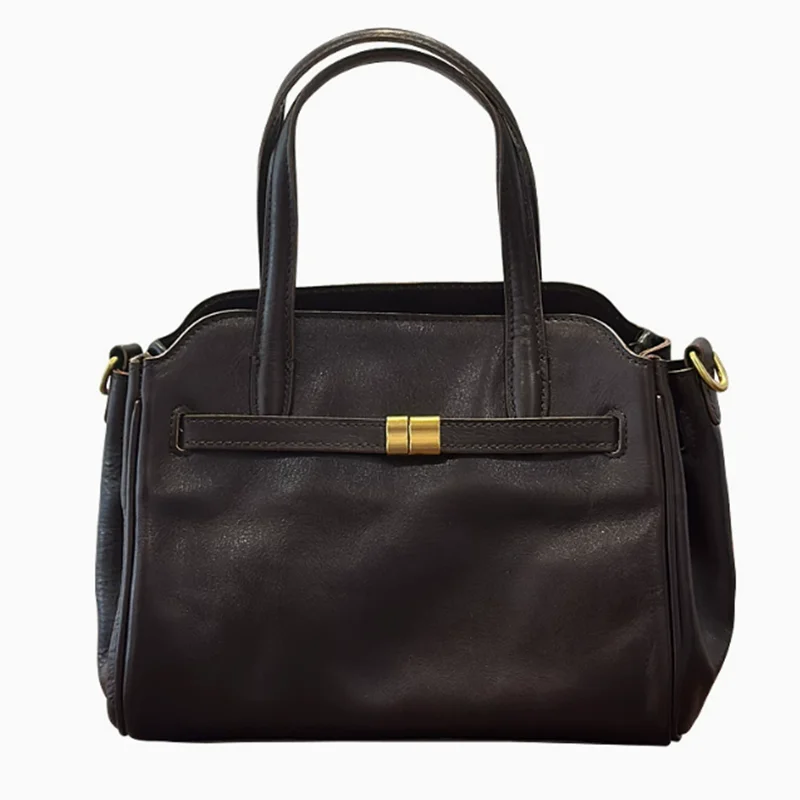 2026 new leather women's bag tide Europe and America fashion first layer cowhide bag Boston single shoulder handbag for women