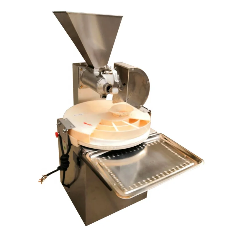 Small Automatic Bread Pizza Dough Divider Rounder Bakery Cookie Bun Donut Roti Pita Dough Ball Cutting Rolling Machine for Sale