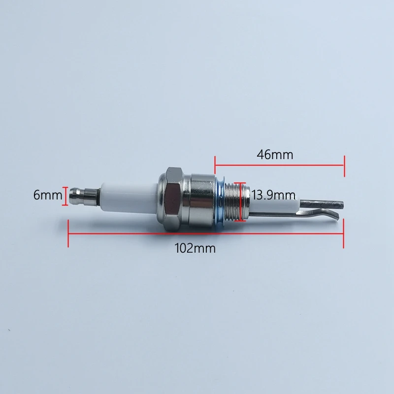 Gas Burner ignition electrode M14*1.25 Thread ignition needle Thread Ion Rod Boiler Head Flame Detector Needle Spark Plug