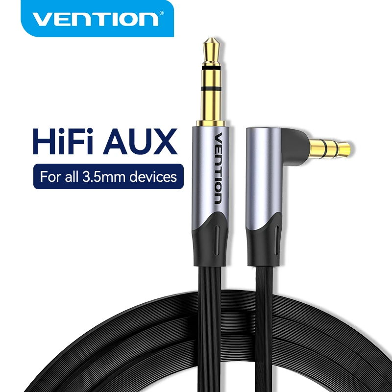 Vention Audio 3.5 Jack Aux kabel Jack 3.5mm z męskiego na męskie kabel głośnikowy do słuchawek samochodowych kabel Audio Xiaomi przewód Aux