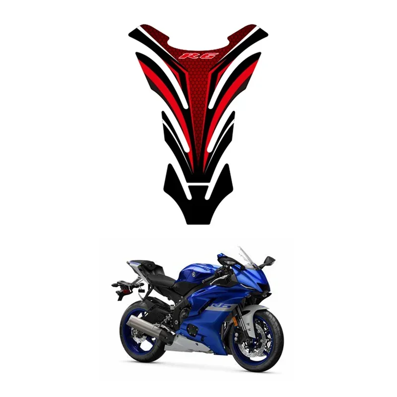 

FOR YAMAHA YZF600 R6 R 6 Motorcycle Fuel Tank Protector 3D Gel Sticker Decal -2 MOTO
