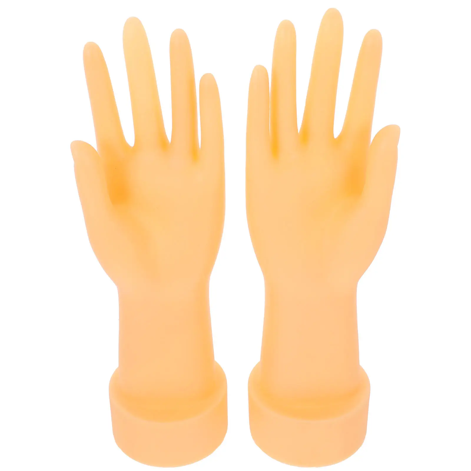 

1 пара декоративных подставок для украшений, пластиковый органайзер-витрина для колец, браслетов, серег, легкий и удобный.