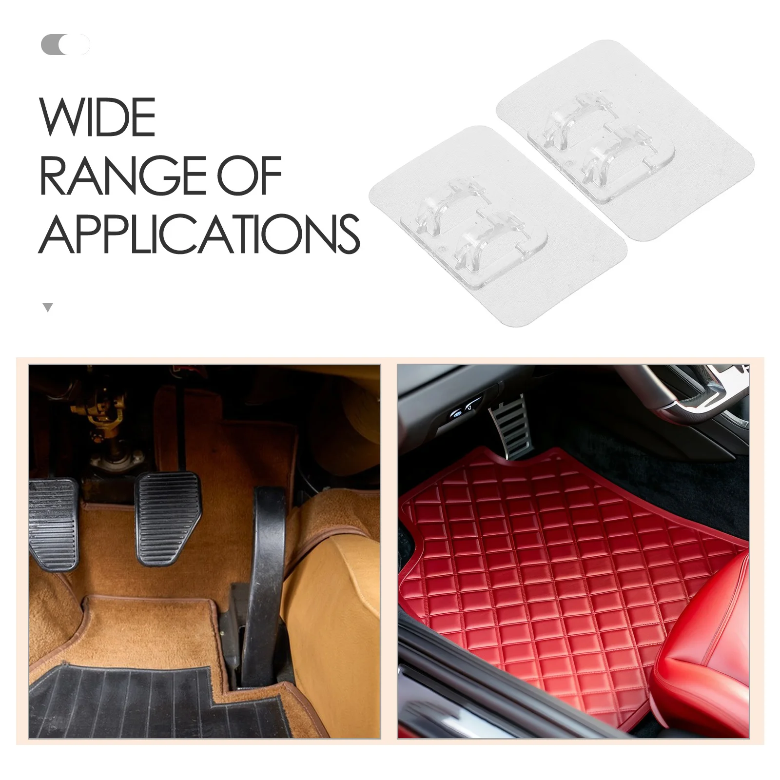 40 Uds. Clips para alfombrillas de suelo, retenedores para alfombrillas de coche, instalación sin perforación, herramienta de fijación fácil para retenedor de alfombrillas