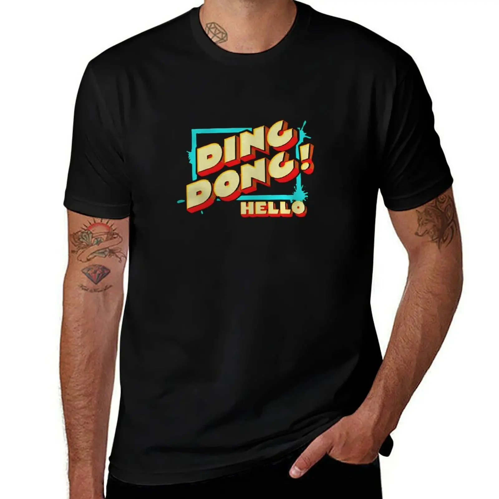 ding dong hello T-Shirt Classic Basic Casual T-Shirt