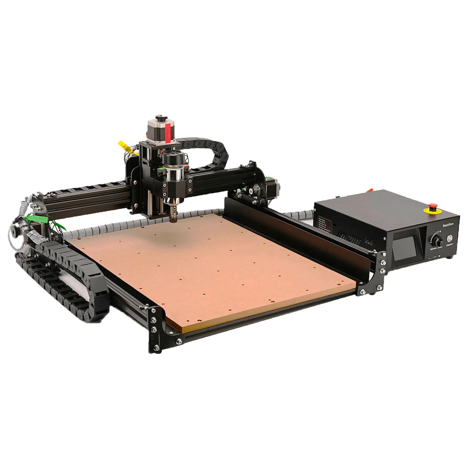 FoxAlien 4040-XE CNC Router Machine, 300W Spindle 3-Axis Engraving Milling Machine for Wood Metal Acrylic MDF Carving