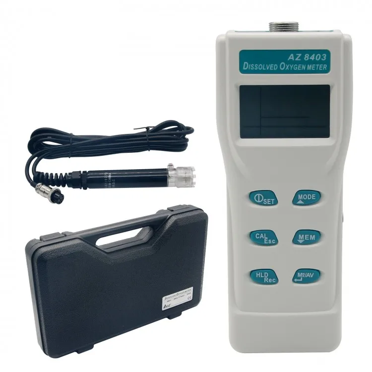 AZ8403 Meter DO / Temp / Salinity Datalo Datalogger Digital Portable Handheld Dissolved Oxygen