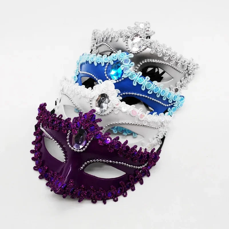 ผู้หญิงผู้ชายหน้ากาก Masquerade พรหมเซ็กซี่ลูกไม้เพชรสีหน้ากาก Mardi Gras เครื่องแต่งกายอีสเตอร์งานแต่งงานวันเกิดฮาโลวีน