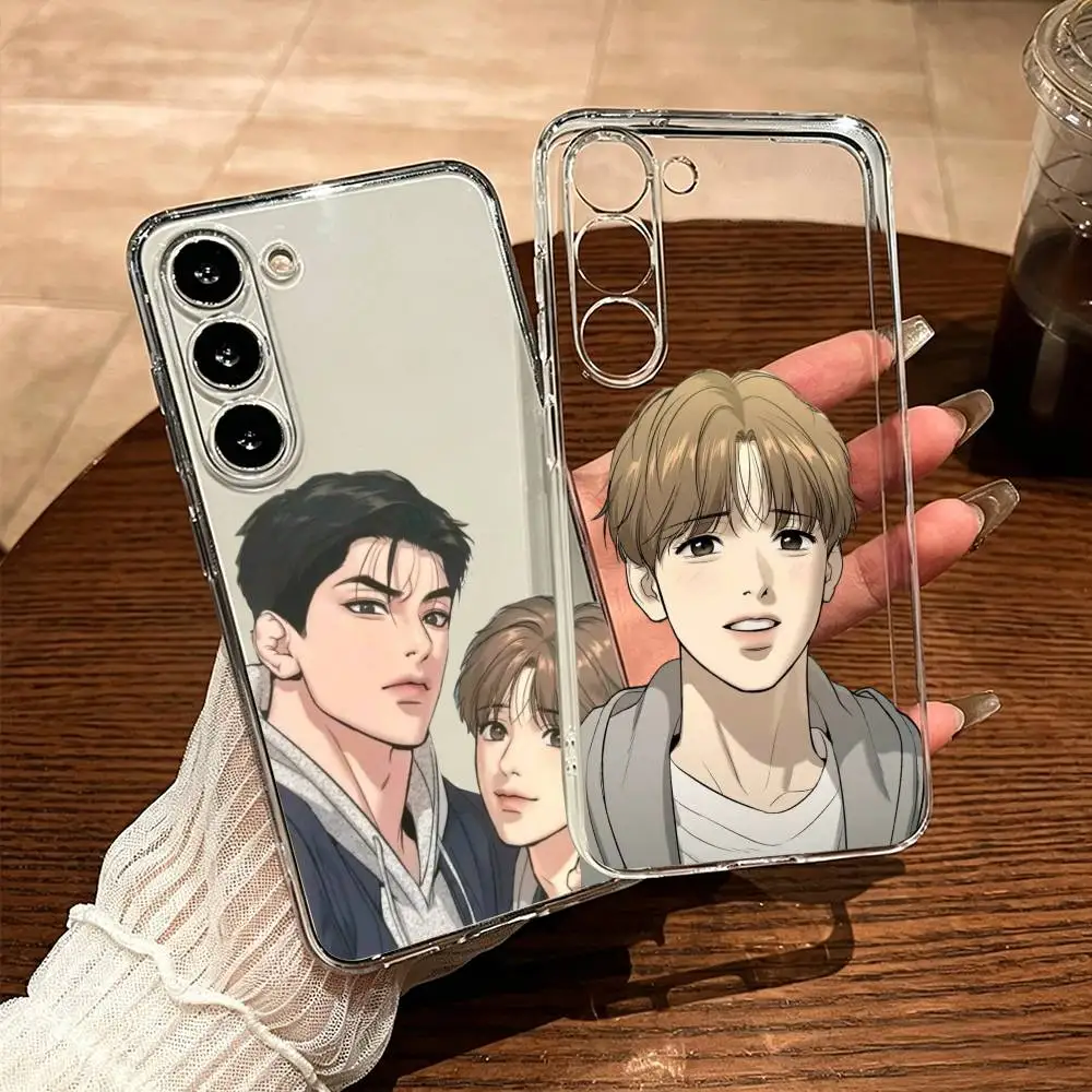 Bl Manhwa Jinx Joo Jaekyung Kim Dan Anime Phone Case For Samsung Galaxy Soft Touch Shatterproof Precise Hole Transparent Printe
