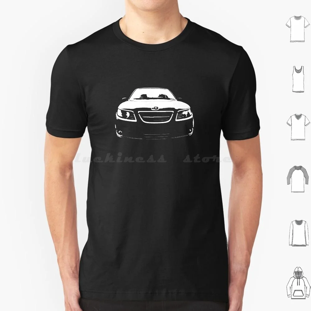 Saab 9-5 1St Generation Facelift Classic Car Monoblock White T Shirt 6Xl Cotton Cool Tee Saab 9 5 First Generation Facelift Car