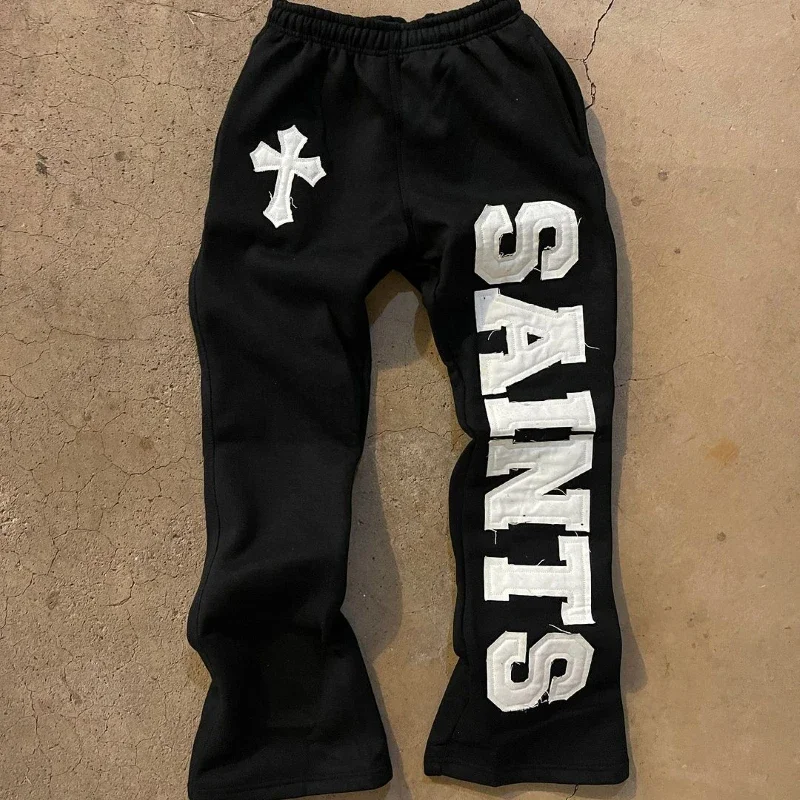 

Letter Embroidery Streetwear Men Pants Fashion Hip Hop Harajuku Vintage Sweatpants Men Clothing Loose Casual Trousers Mens Pants