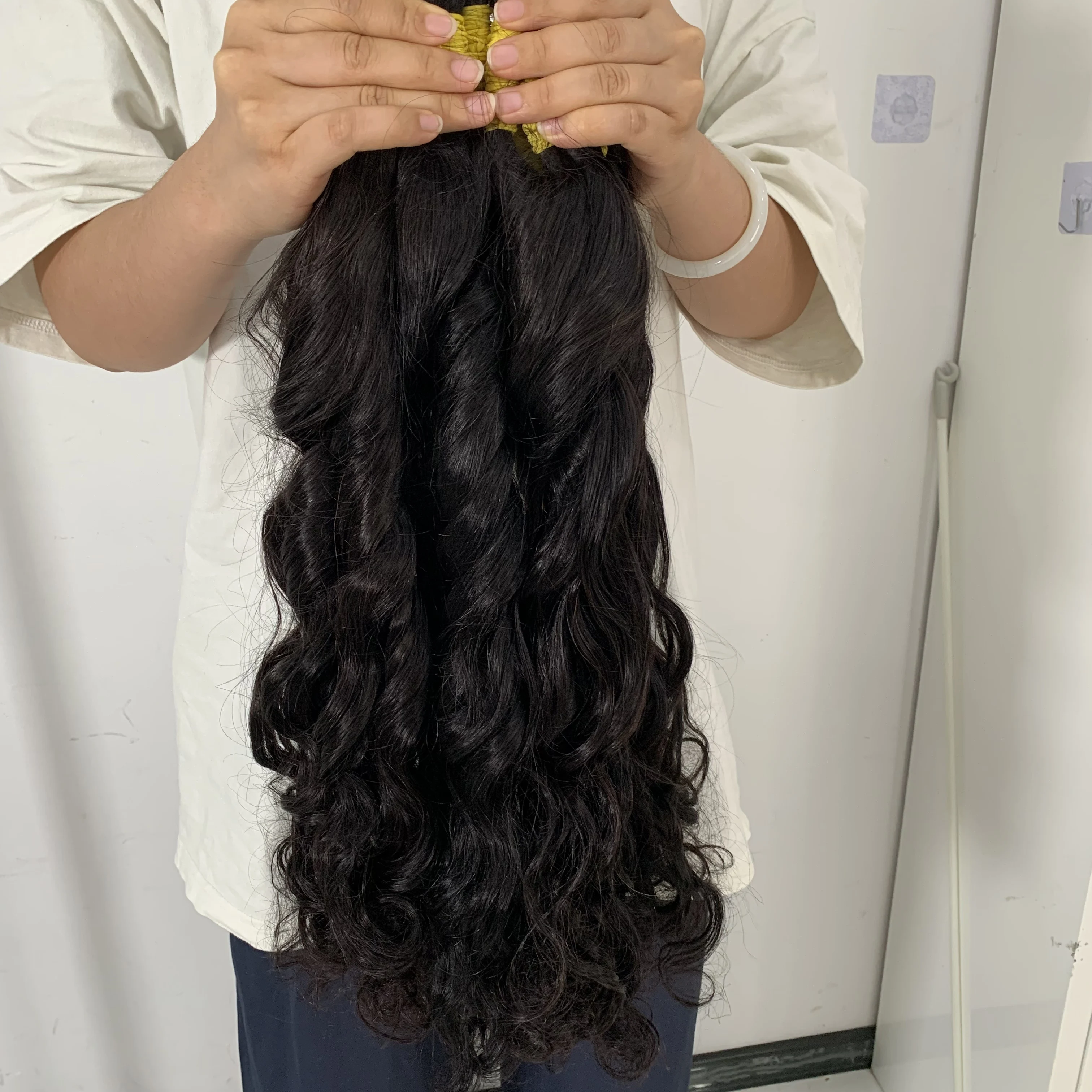 Объемная волна, пучки человеческих волос, 100% человеческие волосы, волна воды, индийские кудри, пучки волос 1/3/4 шт., оригинальные натуральные волосы для наращивания